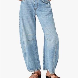 DO NOT BUY Light Blue Barrel Jeans